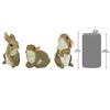 Design Toscano The Bunny Den, Garden Rabbit Statue: Set of Three QM92008